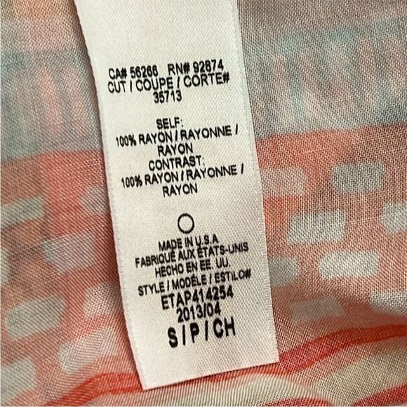 Ella‎ Moss Nordstrom Floral Tank Top Boho Racerback Sleeveless Blouse Small - Picture 9 of 10